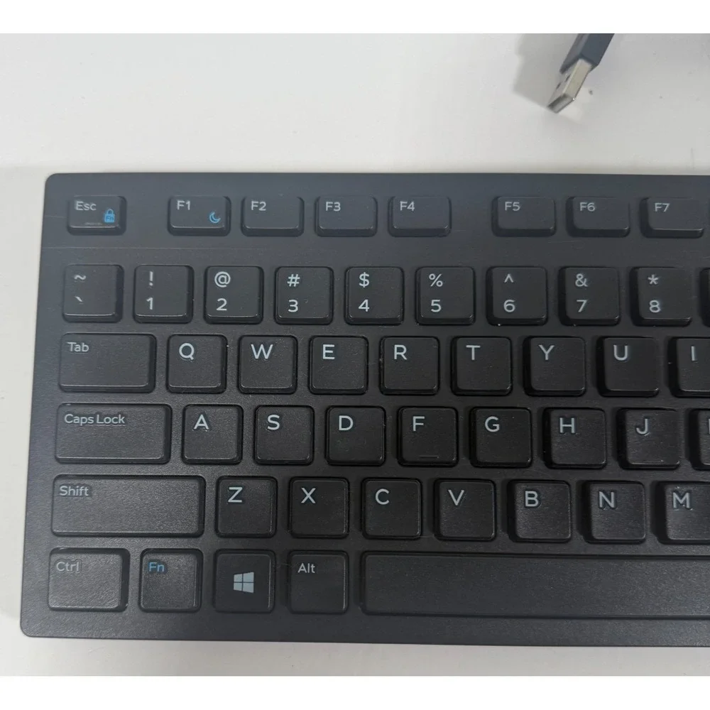 Dell KB216 Wired USB Keyboard and Mouse Combo Office PC Set Black